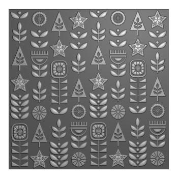 Nellie Snellen - Prägefolder "Scandinavian Flowers" 3D Embossing Folder 