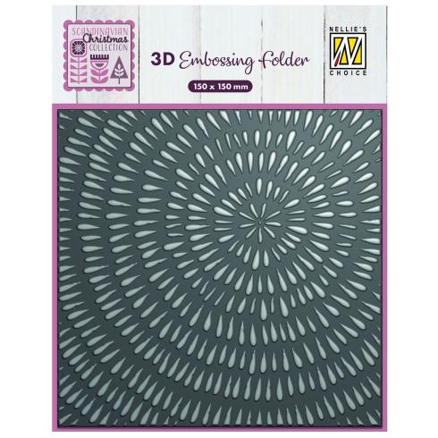 Nellie Snellen - Prägefolder "Silced Wood" 3D Embossing Folder 