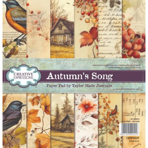 Creative Expressions - Designpapier "Autumn Song" Paper Pack 8x8 Inch - 24 Bogen  