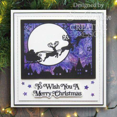 Creative Expressions - Stanzschablone "Festive Collection Moonlight Sleigh" Craft Dies Design by Sue Wilson