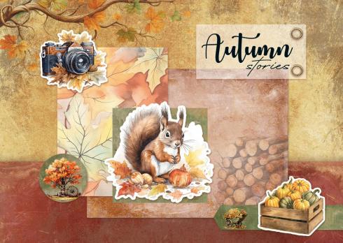 Studio Light - Designpapier A5 "Autumn Vibes" Mixed Paper Pad - 24 Bogen