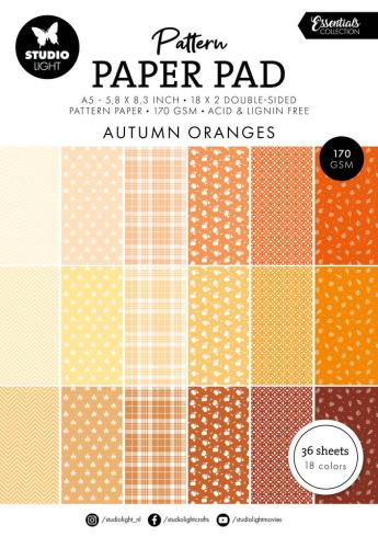 Studio Light - Designpapier "Autumn Oranges" Paper Pad A5 - 36 Bogen