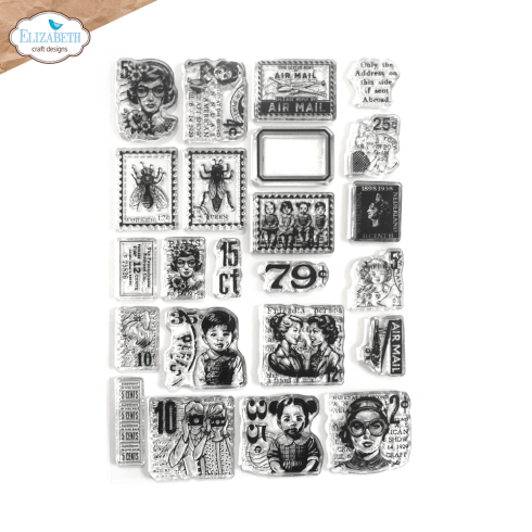 Elizabeth Craft Designs - Stempelset "Postage Stamps 1 " Clear Stamps