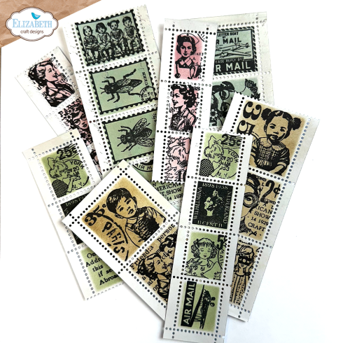 Elizabeth Craft Designs - Stanzschalone "Postage Stamp Strips" Dies