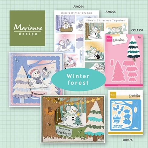 Marianne Design - Präge- und Stanzschalone "Snowy Tree" Collectables Dies