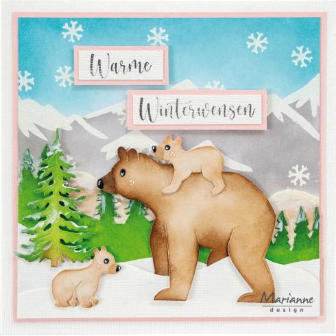 Marianne Design - Schablone 14,85x21cm "Snow" Stencil