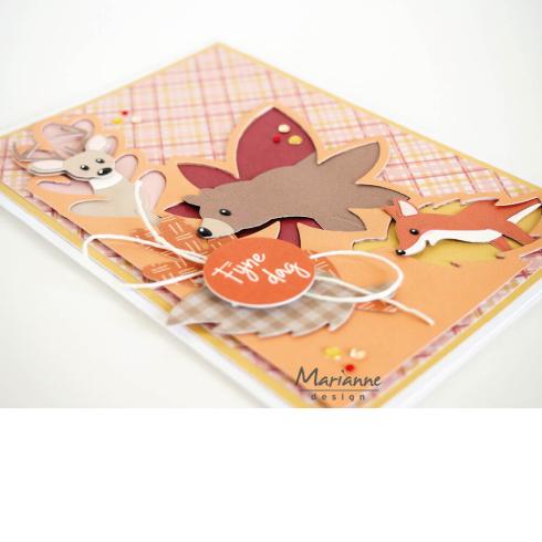 Marianne Design - Präge- und Stanzschablone "Layout Autumn Leaves" Creatables Dies