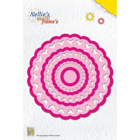 Nellie Snellen - Stanzschablone "Rosette Butterflies" Multi Frame´s Dies