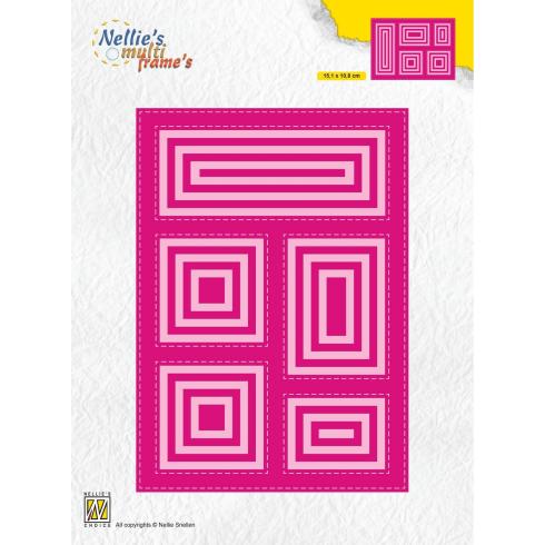 Nellie Snellen - Stanzschablone "Block Die Rectangle" Multi Frame´s Dies