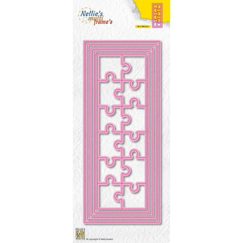 Nellie Snellen - Stanzschablone "Continue Slimlines Puzzle" Multi Frame´s Dies