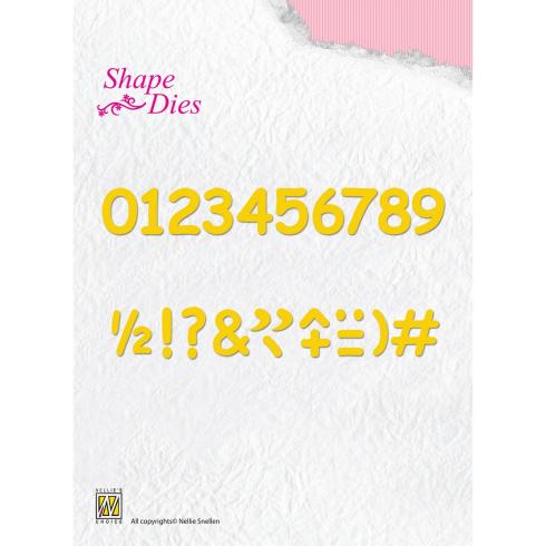 Nellie Snellen - Stanzschablone "Numbers & Punctuation Marks" Shape Dies