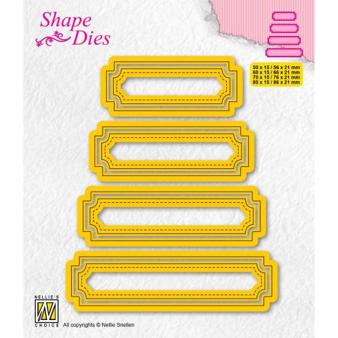 Nellie Snellen - Stanzschablone "Tags-5" Shape Dies