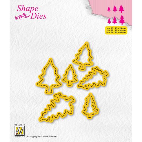 Nellie Snellen - Stanzschablone "Pinetrees-2" Shape Dies