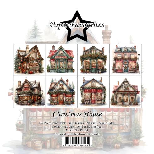 Paper Favourites - Designpapier "Christmas House" Paper Pack 6x6 Inch - 24 Bogen