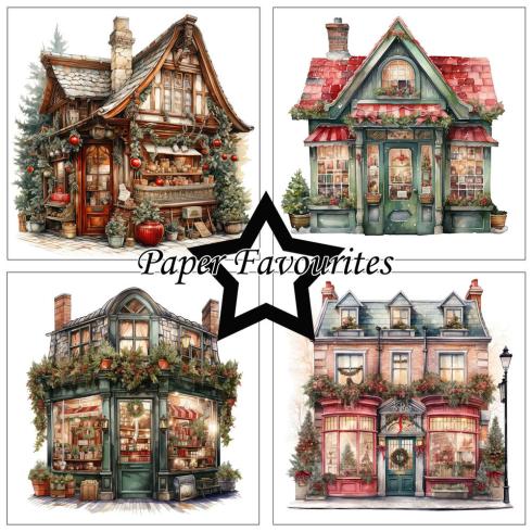 Paper Favourites - Designpapier "Christmas House" Paper Pack 6x6 Inch - 24 Bogen