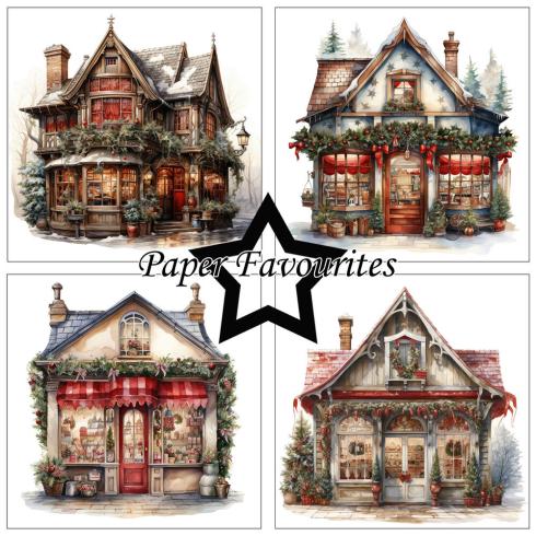 Paper Favourites - Designpapier "Christmas House" Paper Pack 6x6 Inch - 24 Bogen