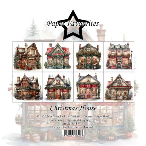 Paper Favourites - Designpapier "Christmas House" Paper Pack 12x12 Inch 8 Bogen