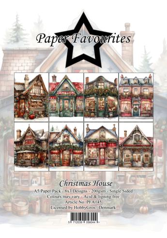 Paper Favourites - Designpapier "Christmas House" Paper Pack A5 - 24 Bogen