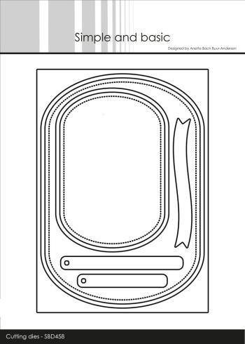 Simple and Basic - Stanzschablone 10,5x14,85cm "Rounded Rectangles" Dies