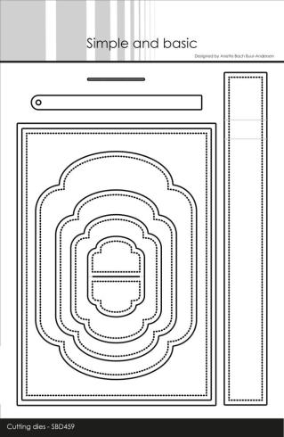 Simple and Basic - Stanzschablone 10,5x14,85cm "Interactive Flip Card" Dies