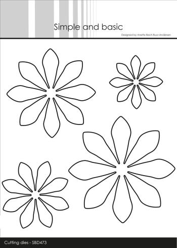 Simple and Basic - Stanzschablone "3D Flowers" Dies