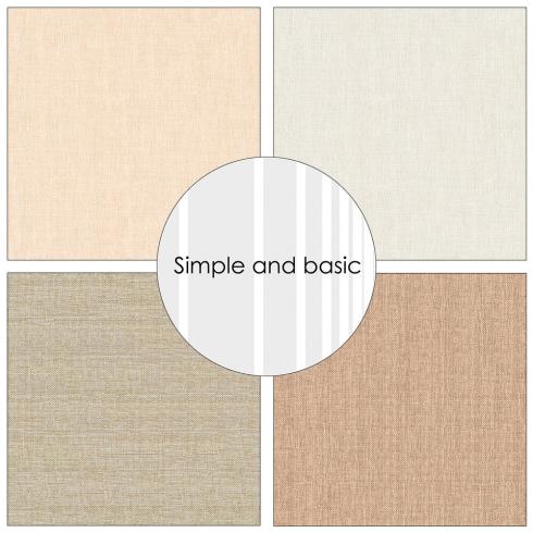 Simple and Basic - Designpapier "Soft and natural textures" Paper Pack 6x6 Inch - 24 Bogen 