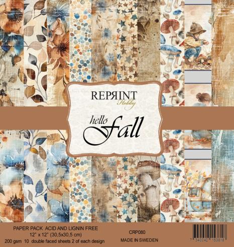 Reprint - Designpapier "Hello Fall" Paper Pack 12x12 Inch - 10 Bogen