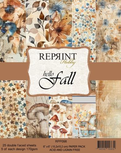 Reprint - Designpapier "Hello Fall" Paper Pack 6x6 Inch - 20 Bogen