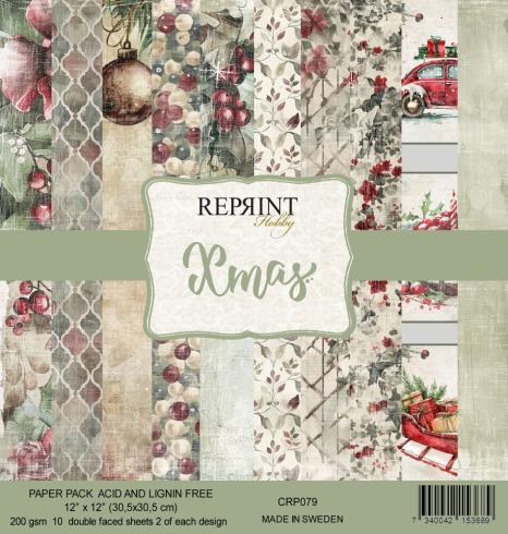 Reprint - Designpapier "Xmas" Paper Pack 12x12 Inch - 10 Bogen