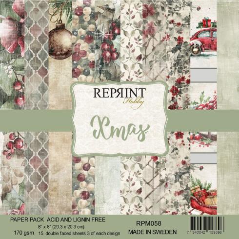 Reprint - Designpapier "Xmas" Paper Pack 8x8 Inch - 15 Bogen