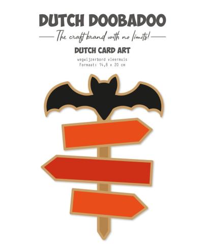 Dutch Doobadoo - Schablone A5 "Signpost Bat" Stencil - Dutch Card Art