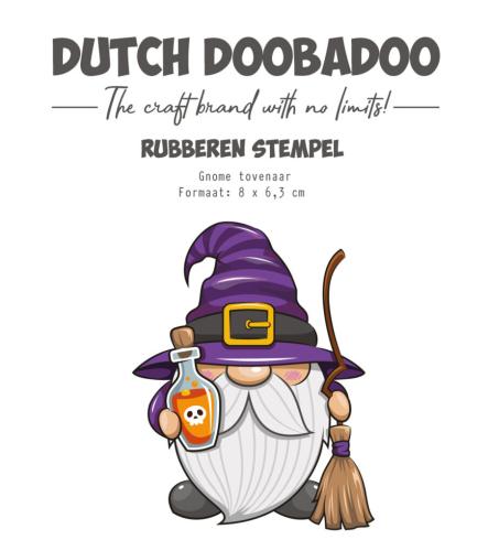 Dutch Doobadoo - Gummistempel "Gnome Wizard" Rubber Stamp 8x6,3cm