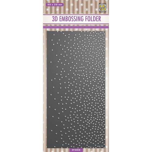 Nellie Snellen - Prägefolder "Snow" 3D Embossing Folder Slimline