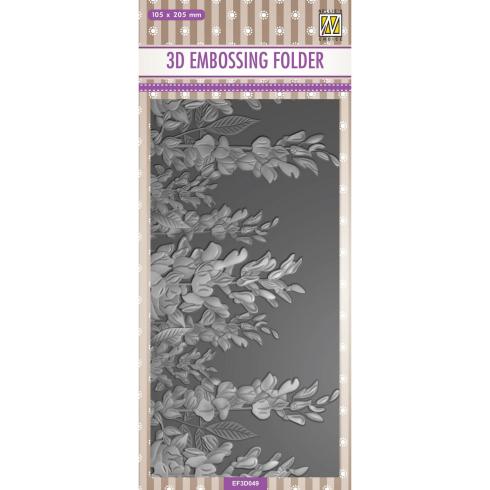 Nellie Snellen - Prägefolder "Flowers Lupins" 3D Embossing Folder Slimline