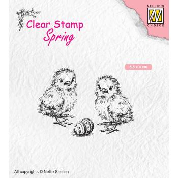 Nellie Snellen - Stempel "Chicken and Easter Egg" Clear Stamps Spring