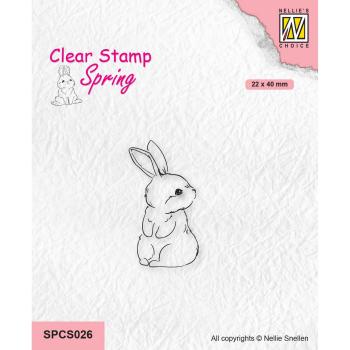 Nellie Snellen - Stempel "Cute Rabbit-1" Clear Stamps Spring