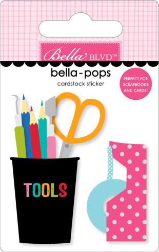 Bella BLVD - 3D Sticker "Scrappy Tools" Bella Pops