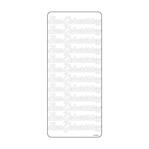 Vaessen Creative - Aufkleber "goud "Zum Geburtstag"" Sticker 10x23cm - 10 Bogen