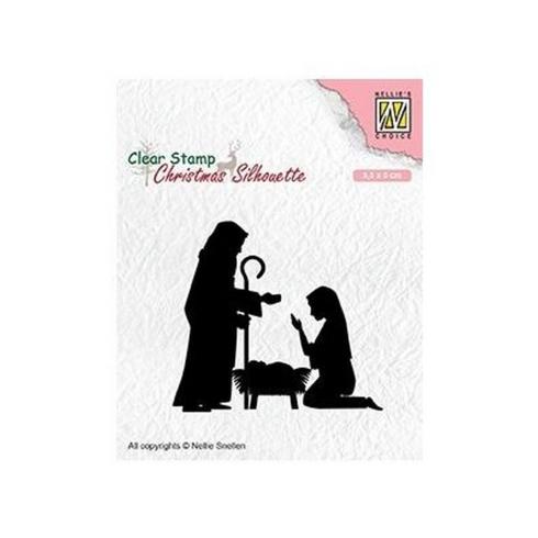 Nellie Snellen - Stempel "Nativity-2" Clear Stamps Christmas Silhouette