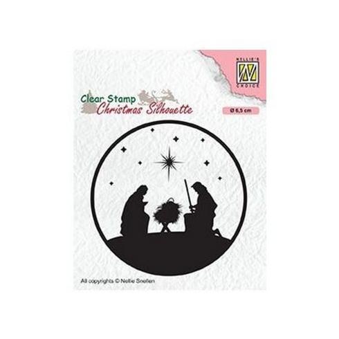 Nellie Snellen - Stempel "Nativity-3" Clear Stamps Christmas Silhouette