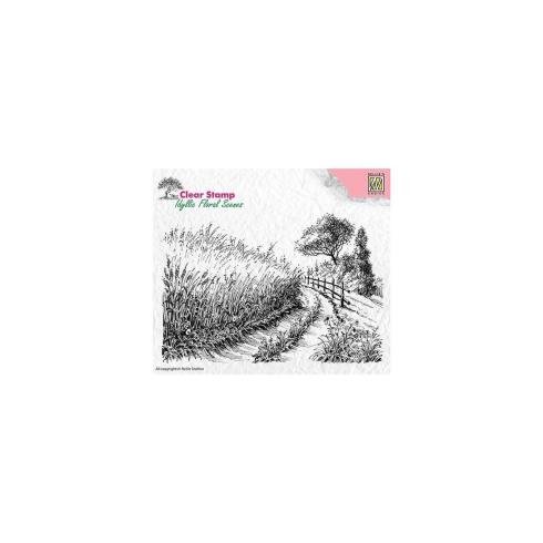 Nellie Snellen - Stempel "Cornfields and Country Road" Clear Stamps Idyllic