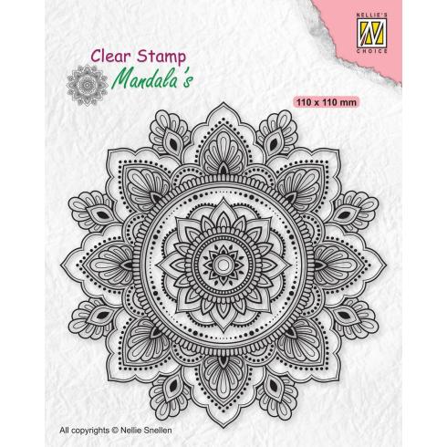 Nellie Snellen - Stempel "Mandala Sunflower" Clear Stamps Mandala´s