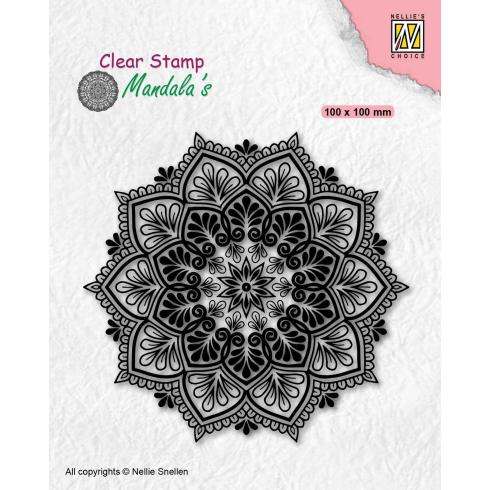 Nellie Snellen - Stempel "Mandala Starflower" Clear Stamps Mandala´s