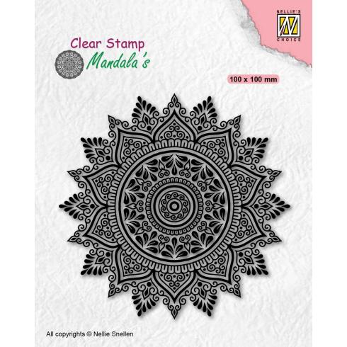 Nellie Snellen - Stempel "Mandala Sunflower-2" Clear Stamps Mandala´s