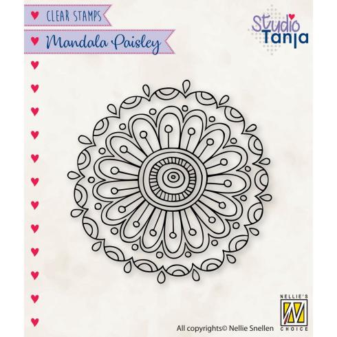 Nellie Snellen - Stempel "Flower-2" Clear Stamps Mandala´s Paisley