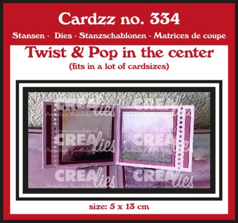 Crealies - Stanzschablone "No. 334 Twist & Pop In The Center" Cardzz Dies