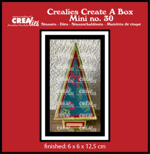 Crealies - Stanzschablone "No. 30 Christmas Tree Box Mini" Create A Box Mini Dies