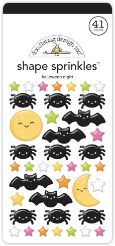 Doodlebug Design - Epoxy Sticker "Halloween Night" Shape Sprinkles