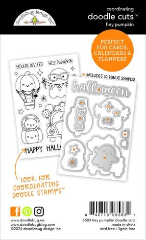 Doodlebug Design - Stanzschablone "Hey Pumpkin " Doodle Dies 