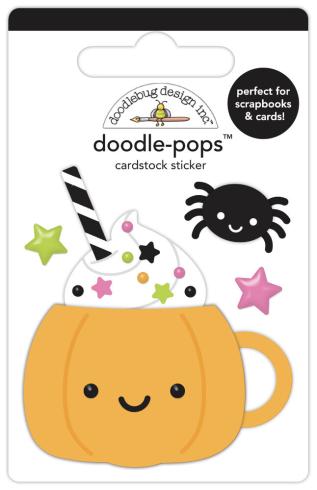 Doodlebug Design - Sticker "Pumpkin Latte" Doodle-Pops 